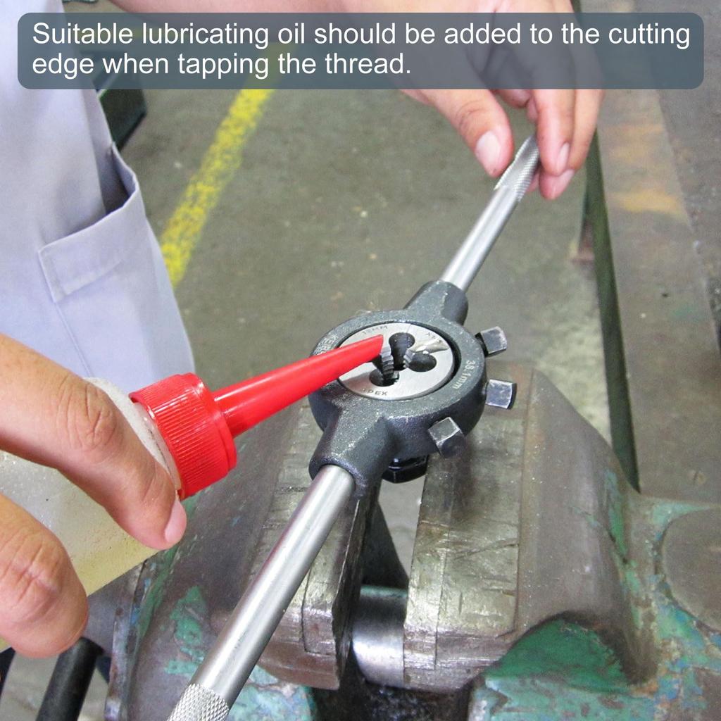 Uxcell 2 шт. Круглая плашка, Метрическая резьба M2 x 0.4 (Правая рука), Резьбонарезной плашкодержатель из легированной инструментальной стали