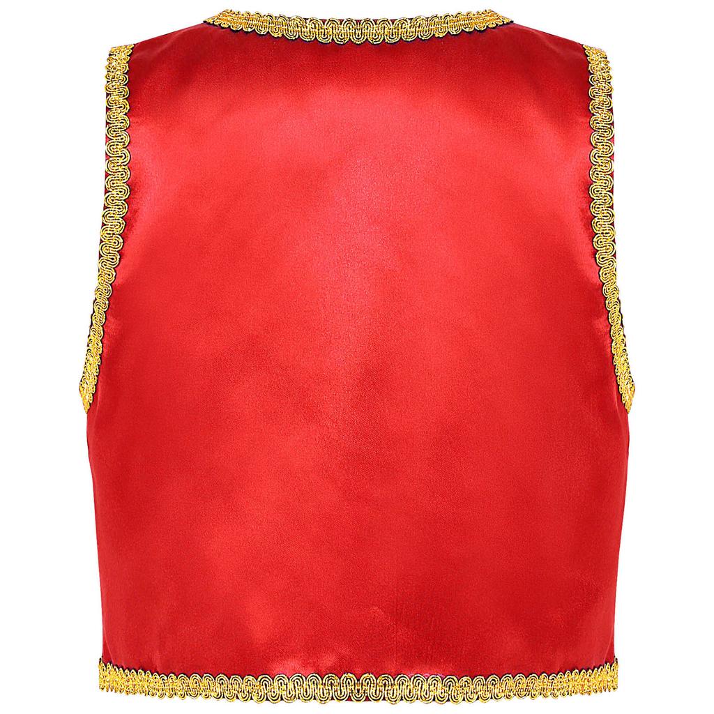 Kids Boys Fairytale Cosplay Waistcoat Halloween Fancy Dress Up Costumes Party Outerwear Performance Vest