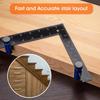 Hex Stair Gauge Aluminum Alloy Stair Rafter Gauge Clamp Framing Square Attachment Jigs  Woodworking