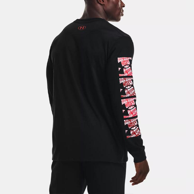 Under Armour Футболка-пуловер с круглым вырезом и принтом, мужские топы, цвет черный 1370531-001