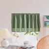 Сплошной цвет, полуобрезанная короткая занавеска, кофейная занавеска, кухонная перегородка без перфорации, затемняющая занавеска, готовая продукция