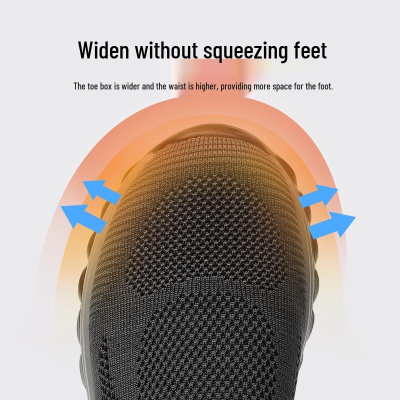 Women's Breathable Lightweight Non-Slip Walking Shoes for Middle-aged & Elderly, Summer Outdoor Sports, Soft Sole A113