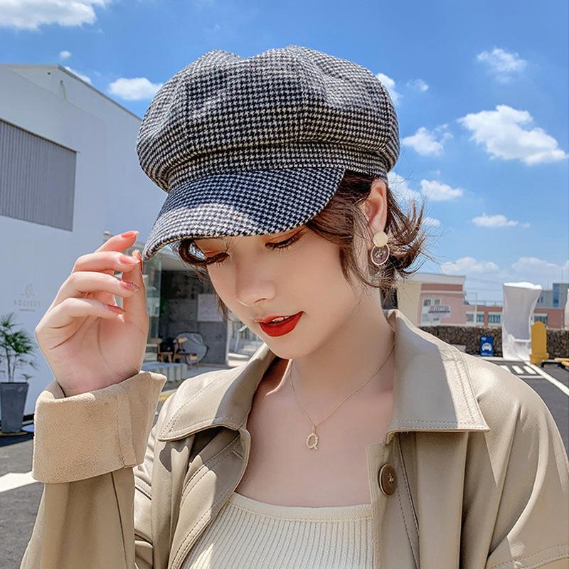 Шляпа Belle Женская корейская шляпа Дикий японский берет ретро восьмиугольная шляпа Женская шляпа британского художника