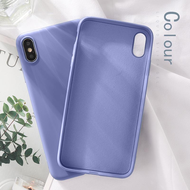 Для Xiaomi Huawei iPhone Smausng Liquid Silicon PC Case Ультратонкий ударопрочный