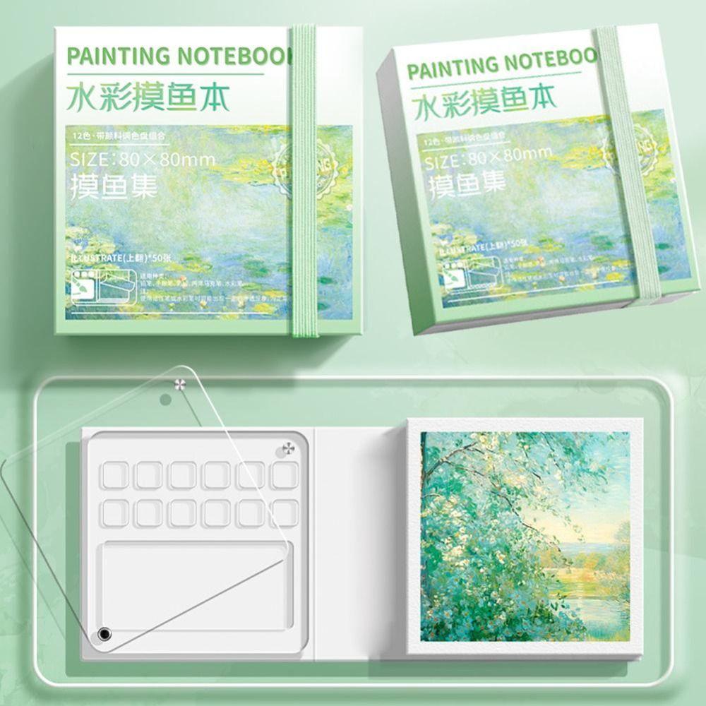 Acrylic Watercolor Paint Palette Set 8/12 Grid Empty Paint Box Travel Painting Tray Kit  Artist