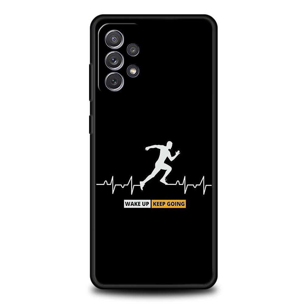 Чехол для телефона Samsung Galaxy A17 A15 A13 A51 A71 A41 A31 A21S A07 A05 A35 A55 A23 A25 A33 A53 A73 5G Обложка Бег марафон Бег