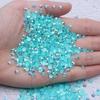 Multi-Color AB Jelly Resin Rhinestones, 2-6mm, 1000 Pcs, Flat Back for Nail Art