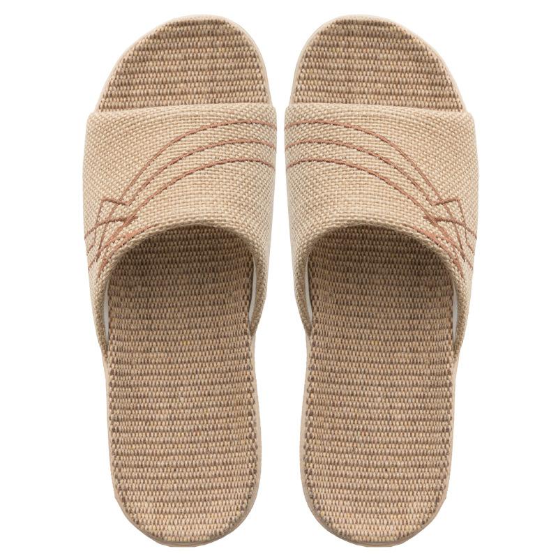 Summer Women Beach Slippers Comfortable Linen Flip Flop Female Non-slip Hemp Slides Ladies Home Casual Shoes Sandals