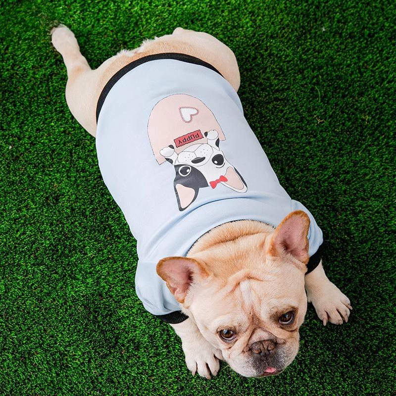 Весна и лето для собак средних и маленьких собак, свитер для боя быков, тонкий дышащий свитер для толстых собак, одежда для собак Starling Dog Pet