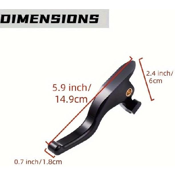 Clutch Brake Levers Set for Harley Softail Breakout Deluxe Low Rider Street Bob (Black)