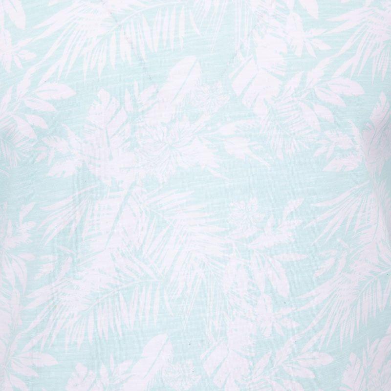 Однотонная футболка menson-b с принтом листьев Мужская BLAGGIO