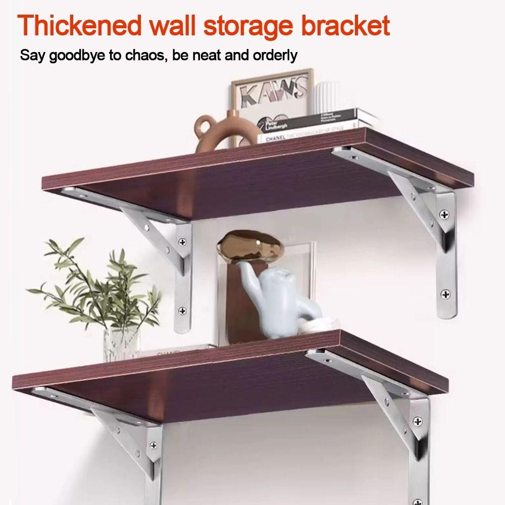 Поддержка полки из нержавеющей стали Сверхпрочная настенная полка Полки Новый кронштейн для полки