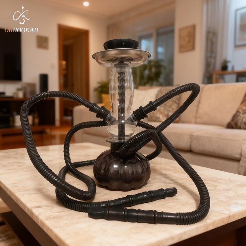 Eco-Friendly Portable Double-Tube Hookah for Bars & Nightclubs