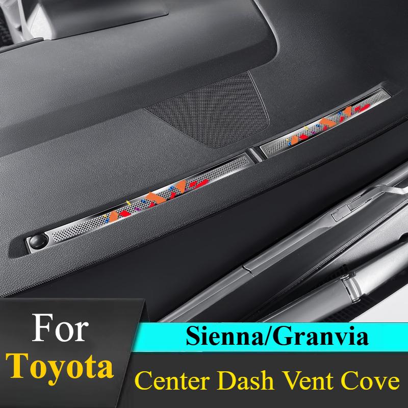 For Toyota Sienna Granvia Dashboard Vent Cover Stainless Steel Original Car  Mesh Design Anti-dust Anti-foreign Object