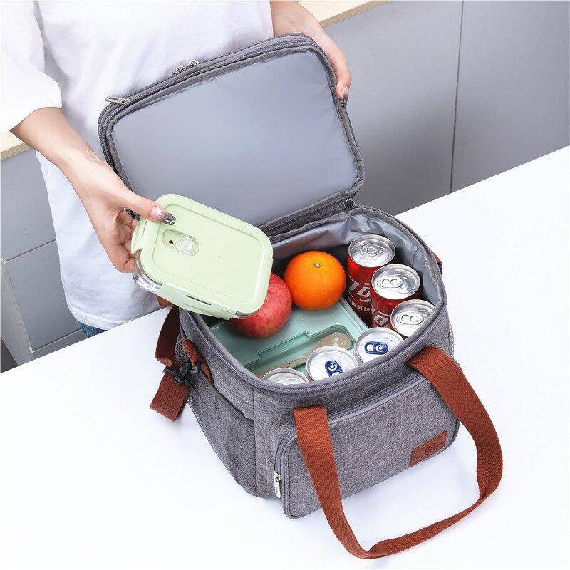 Portable Lunch Insulated Bag Large Capacity Picnic Bag Waterproof Outdoor Camping Keep Cold Bag