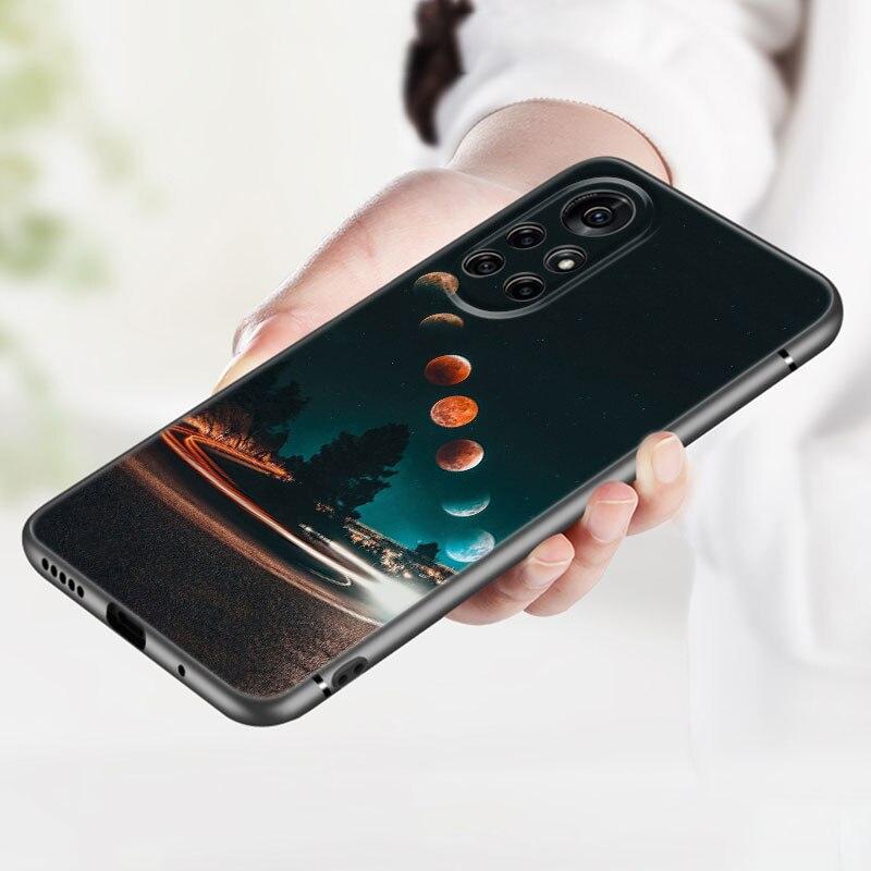 Чехол для телефона Moon Stars Space Astronaut для Huawei Honor 60 50 SE 30S Mate 30 20 10 Lite 40 Nova 9 8 Pro Y60 8i 7i 7SE 5T Premium