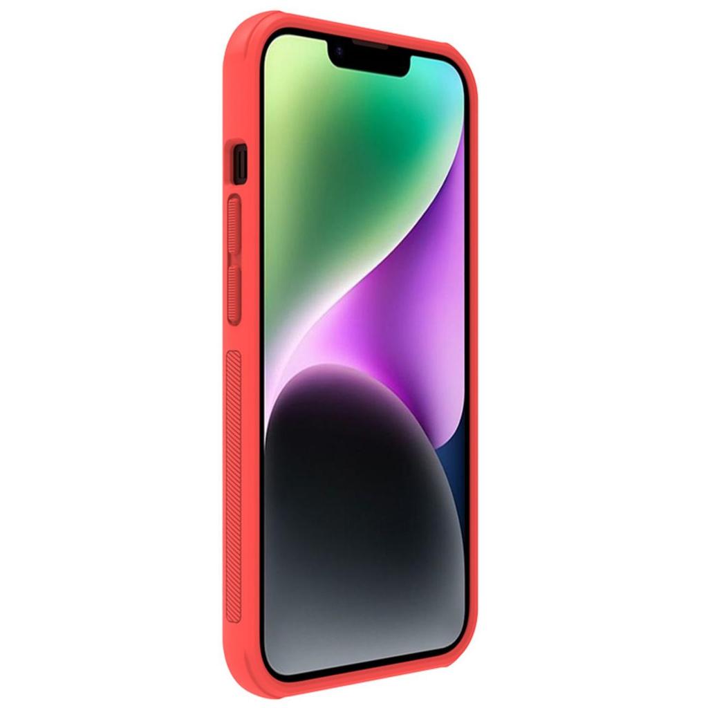 Nillkin Super Frosted Shield Pro Case for iPhone 14 Plus, Red - Premium Back Cover