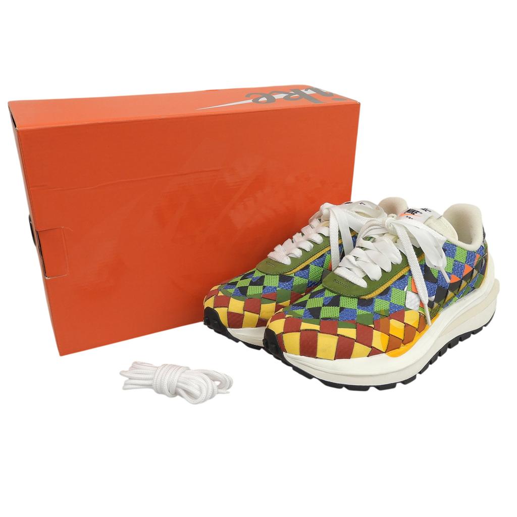 Excellent NIKE sneakers Air Woven VaporWaffle Multi leather mens 26cm DR5209-300 Used