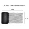 DIY Plastic Gutter Guard Screen Protection Netting Outdoor Leaf Mesh Filte Gutter Cover with Hooks