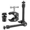 EMART Magic Arm Super Clamp Camera Clamp Camera Camera Webcam Screw Compatible with Lighting Mirrorless LED Light and Motorcycle Mount, 360° Rotation,