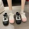 Кроссовки Женская обувь на платформе Спортивная весна Kawaii Lolita Повседневная теннисная женская корзина Черная вулканизированная мода для бега