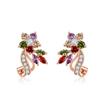 Серьги Dududie с разноцветными кристаллами и цирконами для женщин — европейский и американский стиль