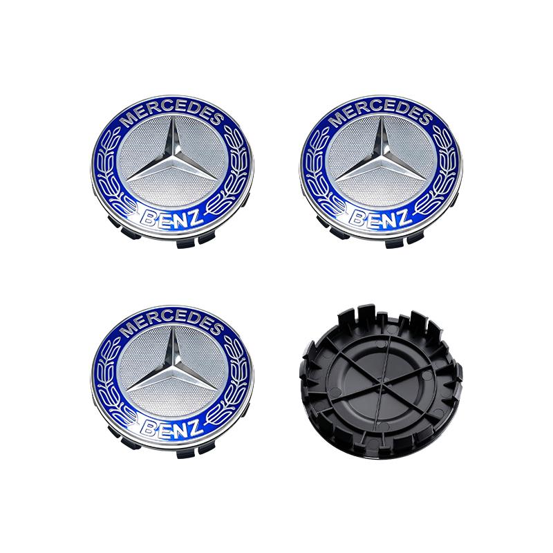 AABIG1 4PCS Car Wheel Center Hub Cap Covers Auto Rim Cover Emblem For Mercedes Benz W203 W204 W211 W210 W124 AMG W202 W220 CLA W212