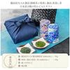 Kawamotoya Chaho Gift Set Binchotan Charcoal Roasted Shizuoka Tea Deep Steamed Method Kakegawa Premium Japanese 2 Types Bamboo Basket Wrapped (Blue