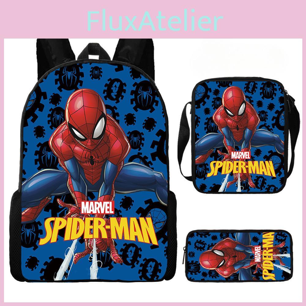 Cartoon Printed Backpack Schoolbag Shoulder Bag Pencil Bag