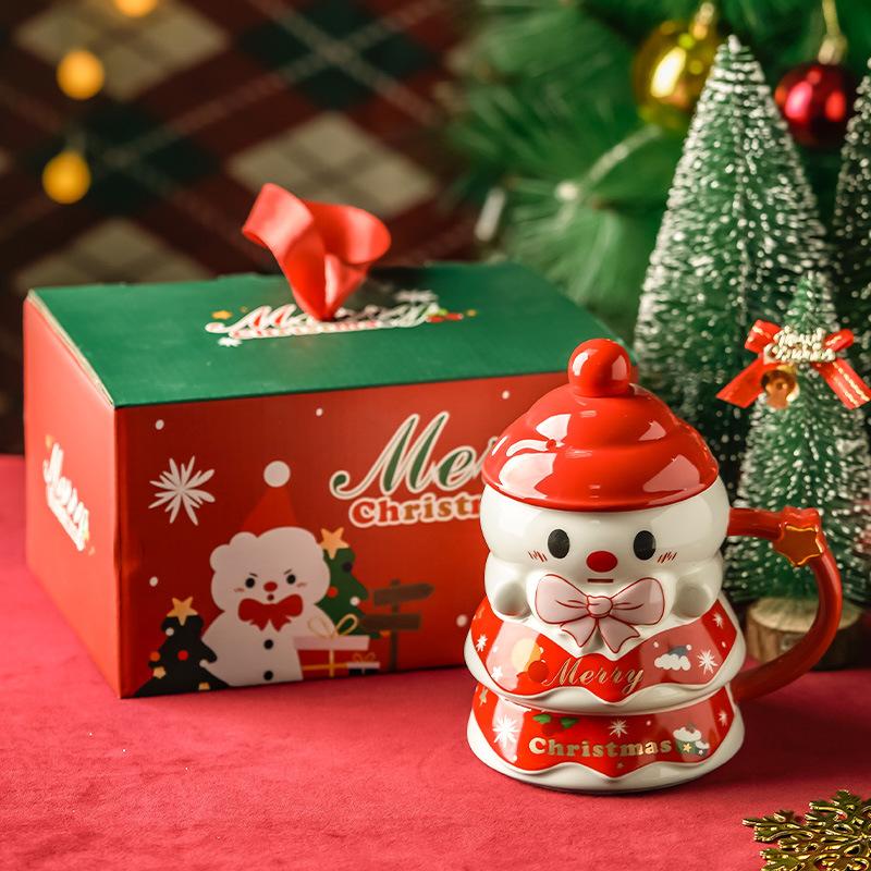 Кружка в подарок на Рождество, Высококлассное ощущение, Рождественская кружка, Керамика, Подарок для подруг и небольшие подарки для сотрудников и клиентов