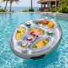 Blow Up Design Inflatable Pool Float PVC Material Floating Bar Tray  Swimming Accessory