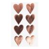 Autocollants - Rico Design - Paper Poetry - Coeurs Or Rose - 3 cm x 2.5 cm - 4 planches