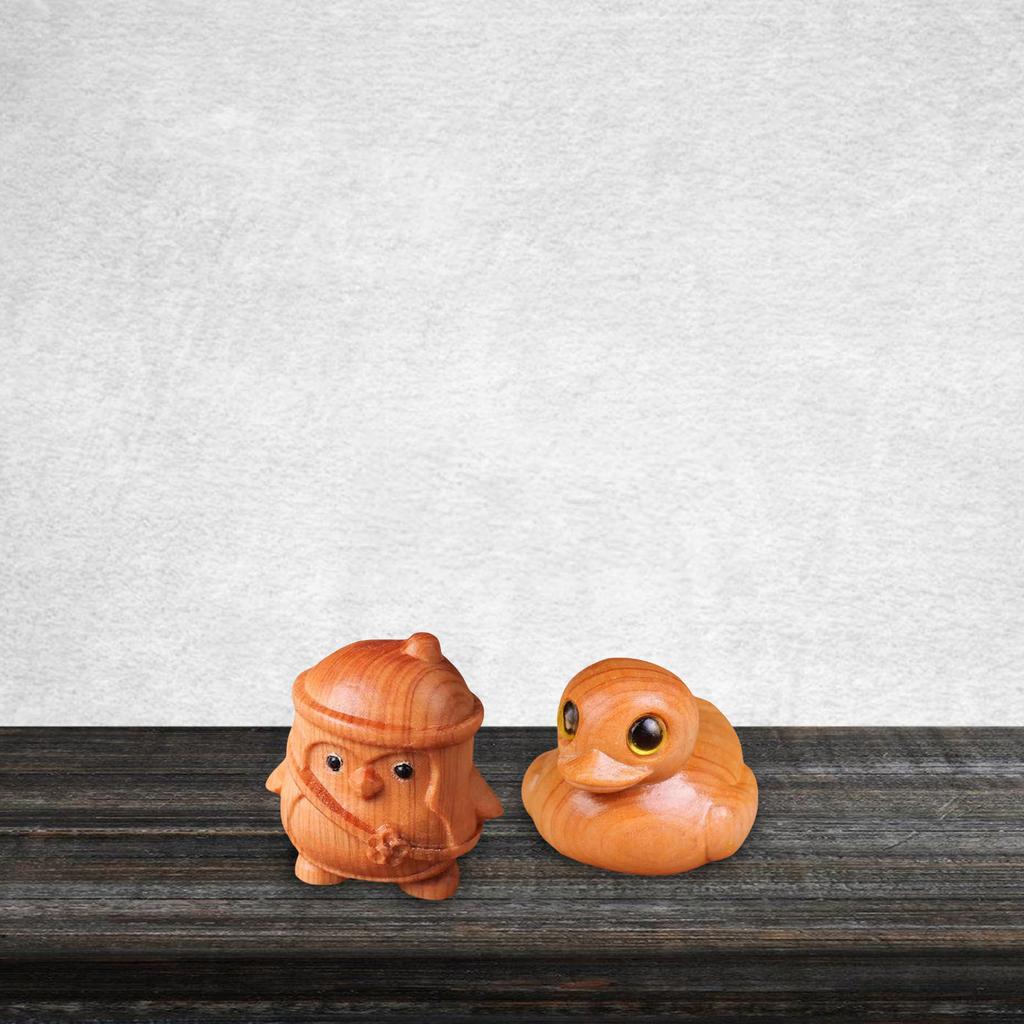 Деревянная статуэтка утки Деревянная статуэтка утки Статуэтки животных Украшение стола для украшения дома Наполнители для рождественских чулок