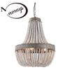 Retro Loft Vintage Rustic Round Wooden Beads Pendant Lamp E27 Led Hanging Lamp Decor Lights Modern