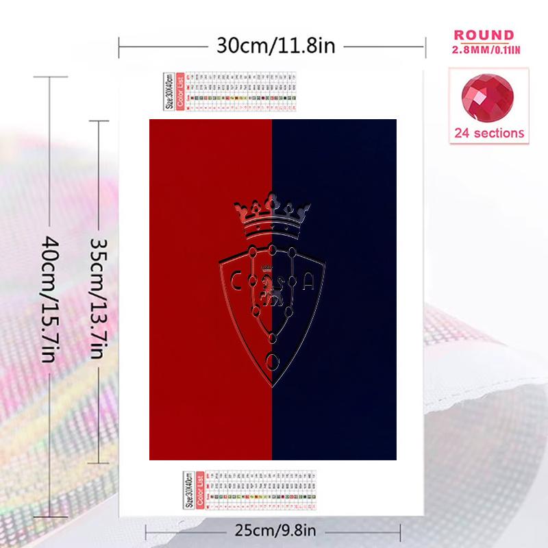 Warriors Team Badge 100% Round Full Drill 5D DIY Diamond Painting Embroidery Cross Stitch Rhinestone Decor