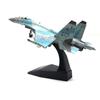 1:100 Metal Blue SU-35 Super Flanker Heavier Aircraft Model Simulation Fighter Aviation Military Science Display Model