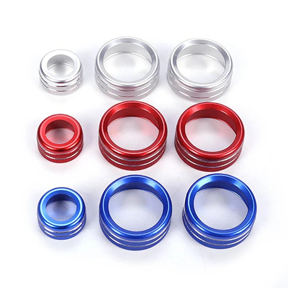 3PCS Car Volume Air Conditioning Knobs Audio Control Knob Ring AUTO Button For BMW 1 2 3 3GT 4 Series X1 2016-2019