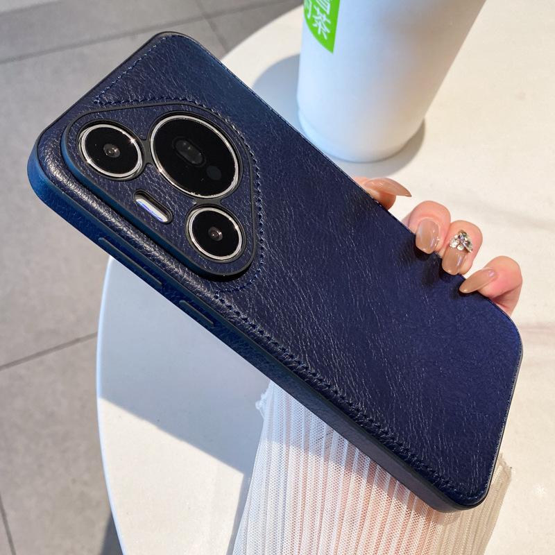 Кожаный узор в стиле ретро, подходит для чехла для мобильного телефона Huawei Pura70pro P70 Ultra Кожа P70 Новая модель Полностью закрывающий Противоударный