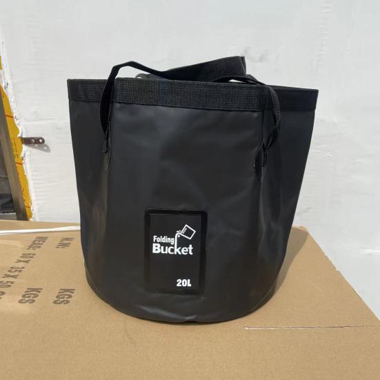 12/20L Outdoor Camping Foldable Bucket with Portable Handle Waterproof Multifunctional Car Washing Fishing Collapsible Water Storage Pail