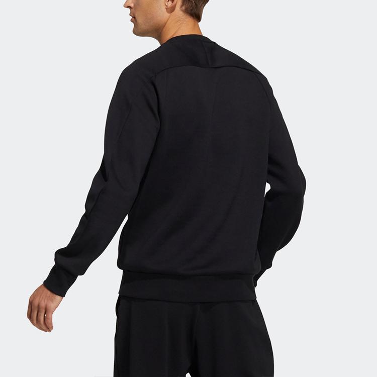 Adidas Training Sweatshirt with Reflective Logo Print Men Tops Black GP0995