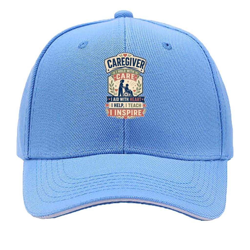 Caregiver Heart Support Inspiration Sandwich Baseball Cap Sun Cap Outdoor Workouts Hat