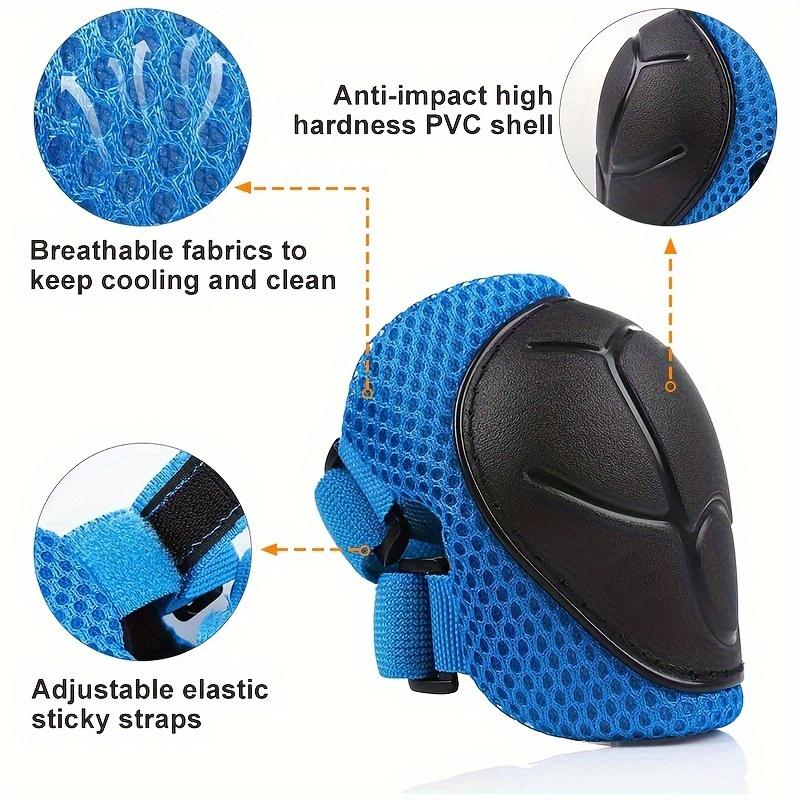 Детский спортивный защитный комплект для катания на роликовых коньках из 7 предметов, детский шлем, наколенники для скейтборда, очень подходит для катания на роликовых коньках и самокатах