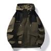 Мужская весенне-осенняя куртка с капюшоном, свободная повседневная одежда, пальто