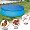 Round Pool Cover Dust Pool Cover for Pool Windproof Hot Tub Protective Tool With Drawstring for Outdoor Yard Home