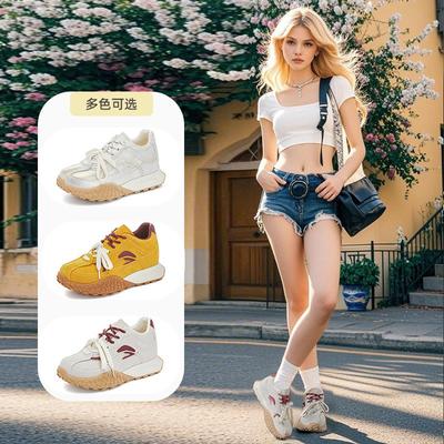 Внутреннее увеличение высоты 3 см маленький размер 323334 женские новые осенние кроссовки для бега платформа папины кроссовки