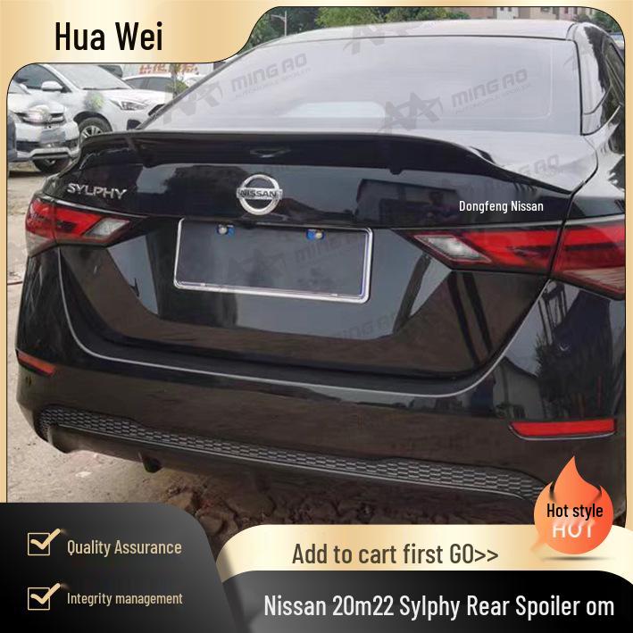 Nissan Sylphy 20-22 Rear Spoiler, No-Drill Installation