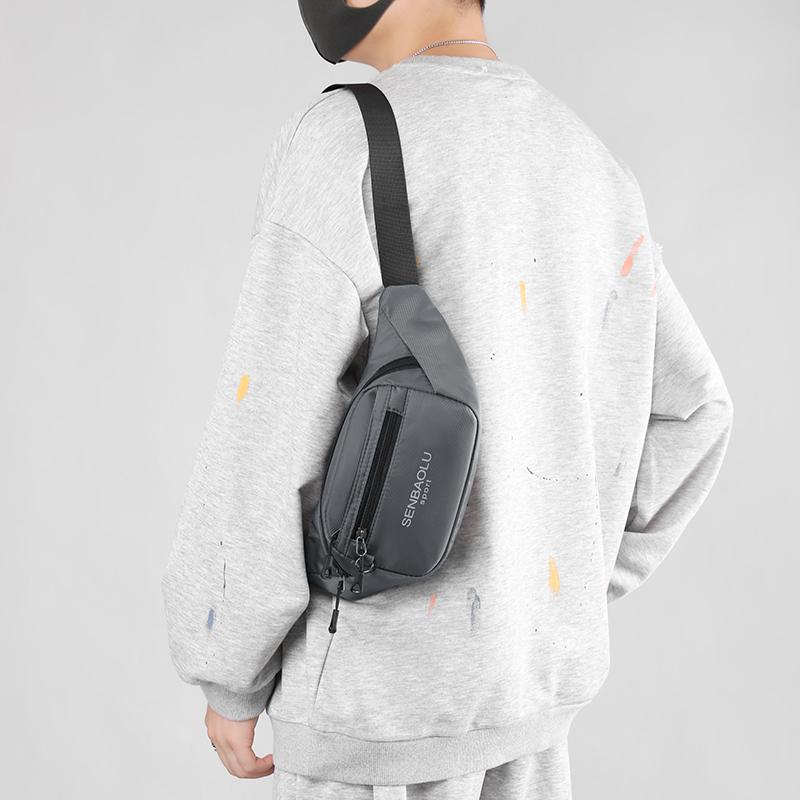 Men's Crossbody Bag Large Capacity Waist Bag Multifunctional Chest Bag