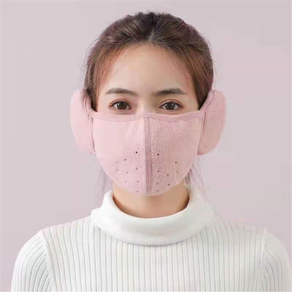 Winter Earlap Breathable Warm Masks Ear Warmer Cold-proof Earmuffs Fleece Mouth Cover