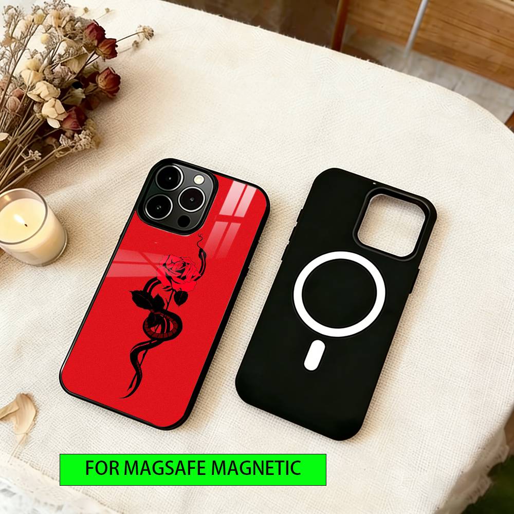 Medusa Phone Case For iPhone17,16,15,14,13,12,11 Plus,Pro Magnetic For Magsafe Wireless Charging