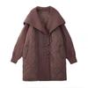 Winter New Women Sweaters Coat Wadded Coat Knitting Jacket Patchwork Long Fake Two-Piece Loose Sweater